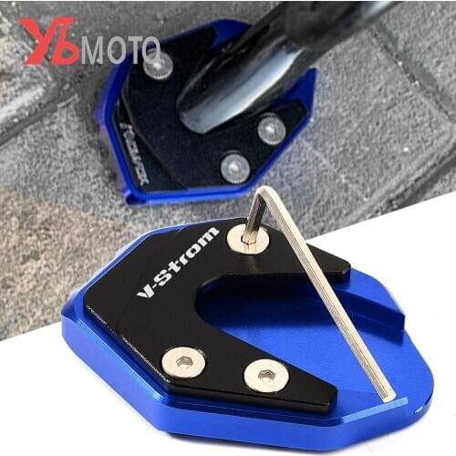 Motorcycle Kickstand Foot Side Stand Extension Pad Support Plate For Suzuki V-Strom 250 DL250 DL 250 V STROM 2017 2018 2019 2020
