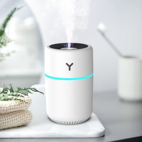 Mini Portable Ultrasonic Nano Spray Air Humidifier Aroma Essential Oil Diffuser Cool Mist Maker with LED Colorful Lights