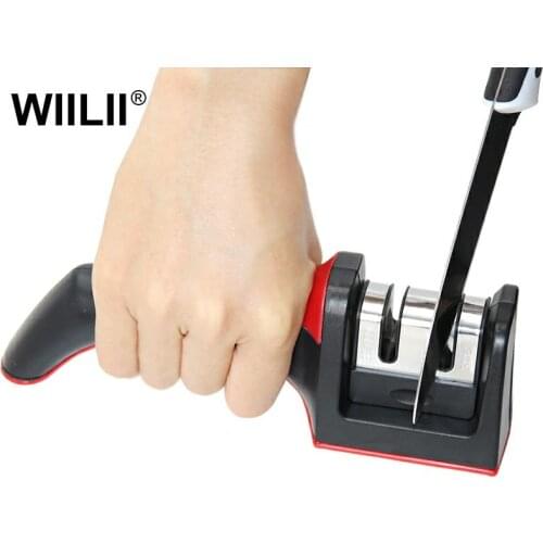Knife Sharpener Professional Kitchen Knife Sharpener 2 Stage Sharpening Stone Grinder knives Whetstone Ceramic Sharpener Tool