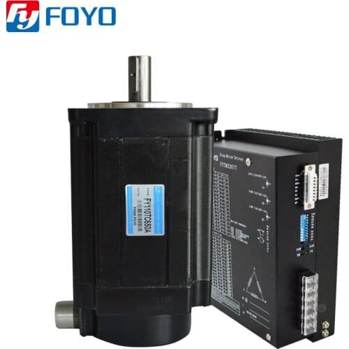 110mm 3phase Nema 42 20Nm 219mm Length High Torque 1.2degree Stepper Motor with Matched Driver AC180~230v 7.0A FYTM2207T