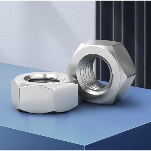 Fine Thread Hex Thin Nut M6-M20 Fine Pitch Flat Hexagon Lock Nut 304 Stainless Steel DIN439 Thin Nut Pitch 0.75/1.0/1.25/1.5mm