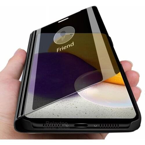Smart mirror flip phone cover case for samsung galaxy a72 5G samsun A72 A 72 72A 4G SAMSUNGA72 6.7" magnetic stand coque funda