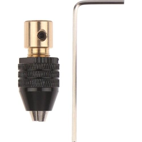 Universal Electric Drill Chuck Bit Tool Set Hex Shank Round Handle Three-Jaw Screwdriver Driver Adaptor THGS Mini 0.3-3.5mm