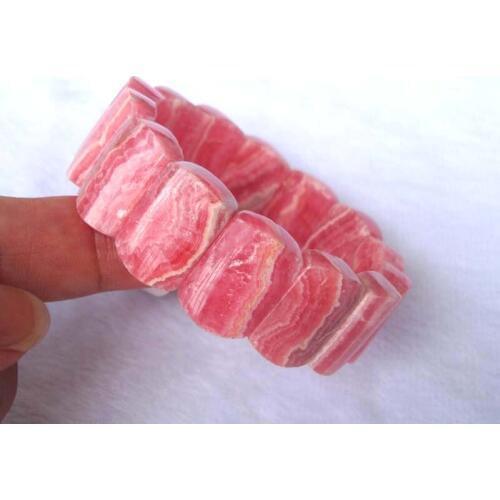 Free Shipping Natural Rhodochrosite Oval 14*19mm Beads Bracelet Women Jewelry Accessories Weddings Parties Birthday Gift