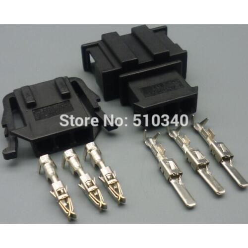 1 Sets Sensor Socket 3 Pin Auto Connector Female And Male 191 972 703 191 927 713 For VW Automotive