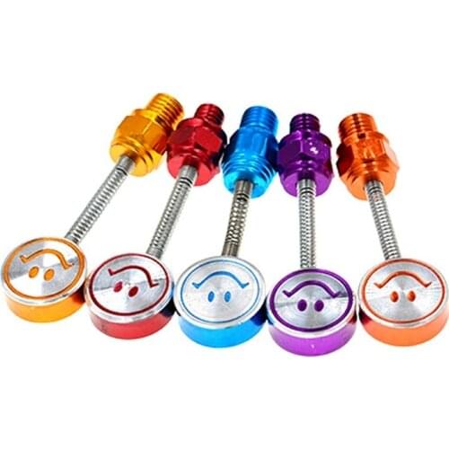 1Pair 8MM 10MM Universal Motorcycle handlebar mirror seat Decoration Parts Smiling Face Spring Shaking Head Screw