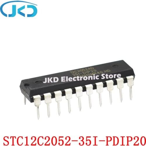 2pcs 100% New and original STC12C2052AD-35I-PDIP20 12C2052AD-35I-PDIP20 12C2052AD DIP20