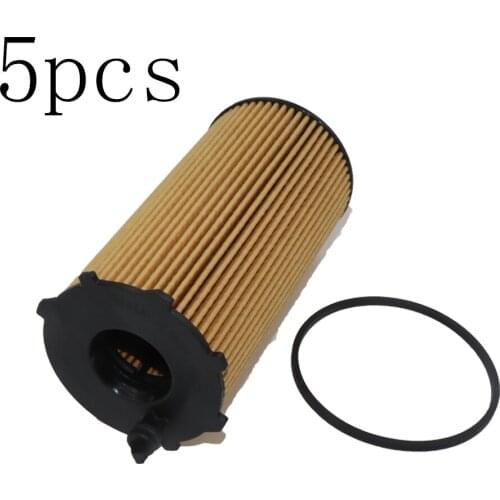 5Pcs Car Oil Filter for Jeep CHEROKEE KJ 2001-2008 KK 2007 WRANGLER III(JK) 2007-2018 68032204AB