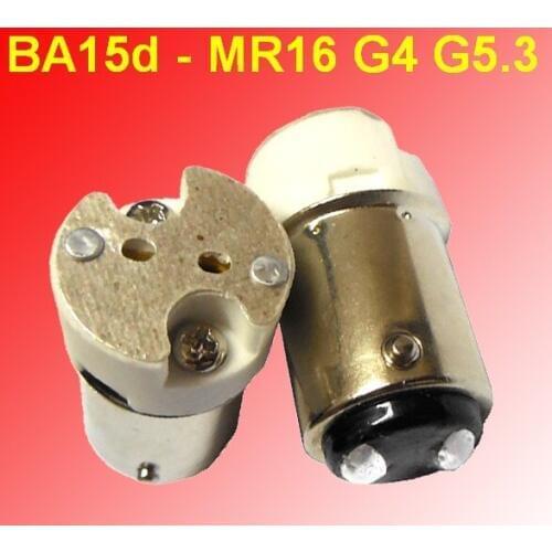 B15 B15D BA15D 1157 lamp socket holder convert to MR16 G4 G5.3 base lamp holder converter adapter