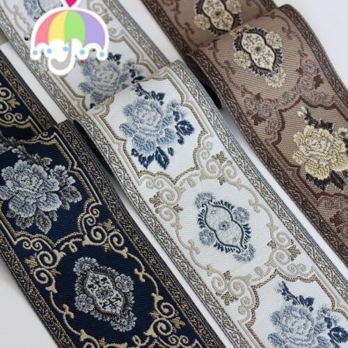 Free Shipping 9CM ethnic ribbons costume clothing collar cuff edge with girdle cloth accessories 2yard