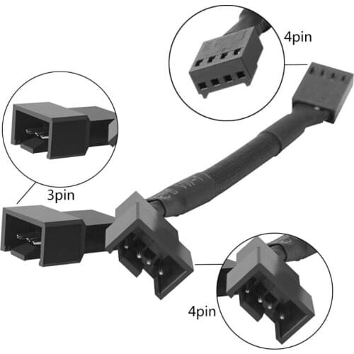 CB-Y4P 4Pin PWM Y Splitter Fan Cable 1x4pin to 2x4pin Expansion Cable Adapter Y51A