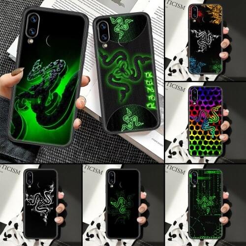 Equipment Razers Phone Case For Huawei Honor 6A 7A 7C 8A 8X 8 9 9X 10 10i 20 Lite Pro black soft prime silicone cover painting