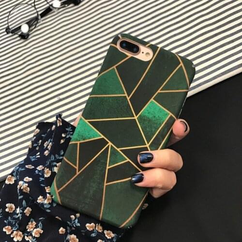 Phone Case For iphone 6 6s 6puls Art vintage geometric lines Light PC Hard Matte back cover For iphone 7 8puls phone case Fundas