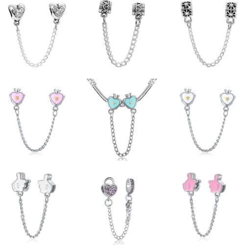 DIY charms plata de ley original bracelet jewelry valentines day mary poppins bijoux sieraden wicca beads jewellery