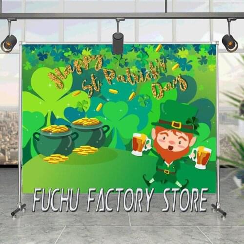 Drink Beer Farmer Harvest Festival Gold Coin Green Backdrop Happy Party Venue Decoration Studio Photography Background Cloth