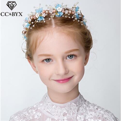 CC Headbands Crowns Wreath Hair Accessories For Beauty Girl Birthday Party Bridesmaids Jewelry Handmade Crystal Beads DIY su051