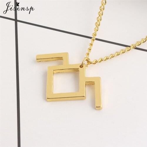 Jisensp 2019 New Simple Fashion Mountains Charm Necklace for Women Twin Peaks Pendant Necklace collares largos de moda