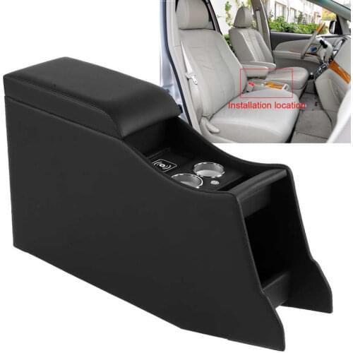 Car styling mirror cover Central Console Armrest Storage Box 4 USB Port Wireless Charging Fit for Estima/Previa 2006-2015 auto