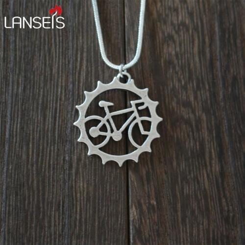 Lanseis10pc rider Bicycle pendant Beautiful Unique Charm jewelry outdoor riding friend commemorate witness of friendship