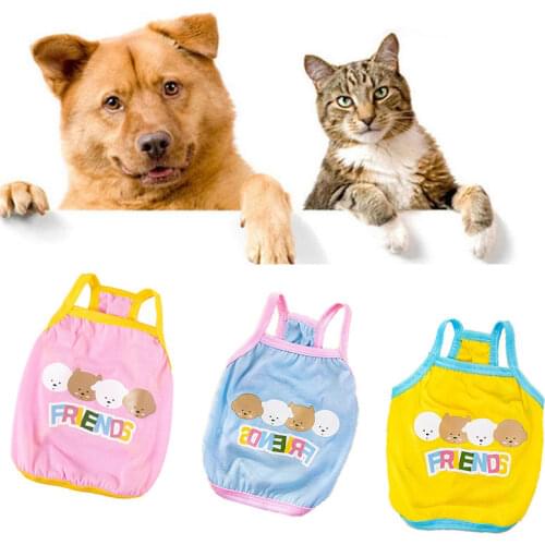 Summer Cool Pet Clothes Outdoor Fat Dog Vest Shirt Clothes For Dogs Vest French Bulldog Clothing For Dogs with Bibs