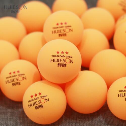 HUIESON 50Pcs/Bag 3 Star New Material D40+ Table Tennis Balls ABS 40MM+2.8g Ping Pong Balls for Adult Club Training Ball