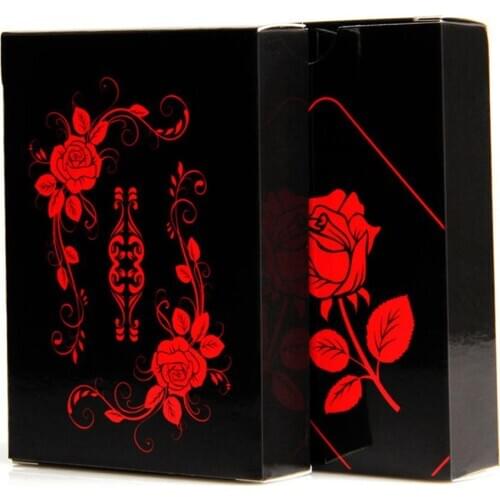 PVC Poker Waterproof Plastic Playing Cards Set Black Color Poker Card Sets Classic Magic Tricks Tool Poker Games 2020