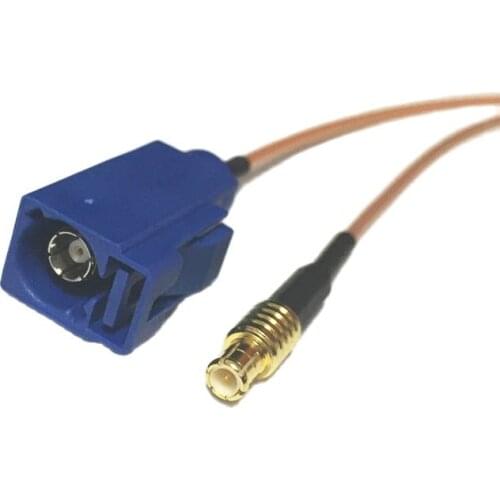 New MCX Male Plug Switch FAKRA C female RG178 pigtail Cable 15CM 6" Adapter Wholesale Fast Ship