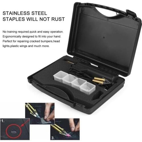 Professional Hot Stapler Plastic Repair System Welding Gun Bumper Fairing Auto Body Tool Plastic Welder Staple Soldering Iron
