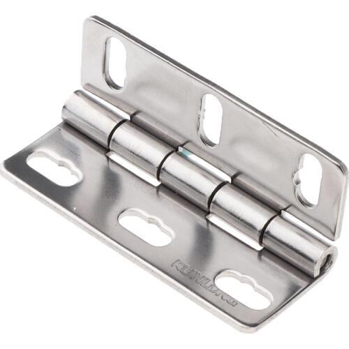 Adjustable 0.2×0.2in Commercial Grade Ball Bearing Stainless Steel Silver Door Hinge with Brushed