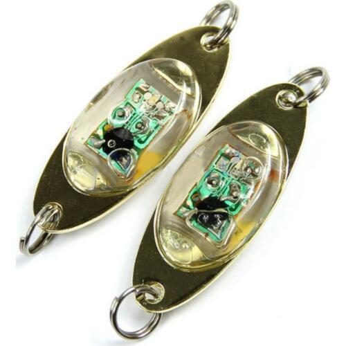 1pcs Mini Fishing Lure LED Light Deep Drop Underwater Eye Shape Fishing Squid Fishing Bait Luminous Lure for Attracting Fish