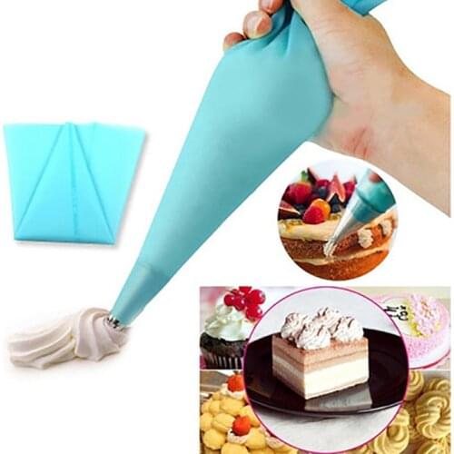 Silicone Confectionery Bag Reusable Pastry Bag Icing Piping Cake Cupcake Decorating Tools Kitchen Accessories DIY Cake Tools