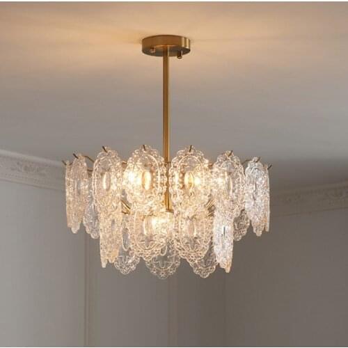 Vintage chandelier French style glass lace bedroom living room dining cloakroom chandelier