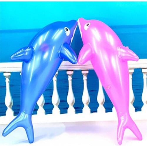 1 PC. Modeling Cute PVC Blow Up Inflatable Toys Dolphin Beach Toy For A Bathroom Being 51x20 cm Toy For Girls And Boy
