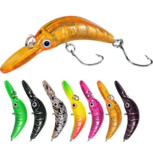 1pcs 5cm 2.5g Minnow Fishing Lure Trout Mini Artificial Plastic Hard Bait with Single Hooks Jerkbait Wobbler Crankbait Tackle