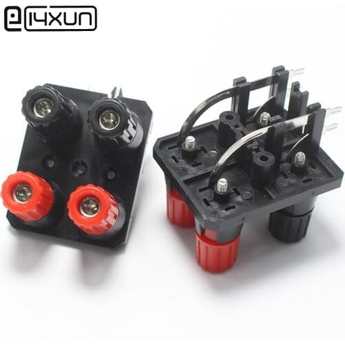 1pcs WP External Banana jack 4Pin Speaker Amplifier Wire Clip Audio Socket WP4-10A 4 Pole LED Spring Terminal Switch