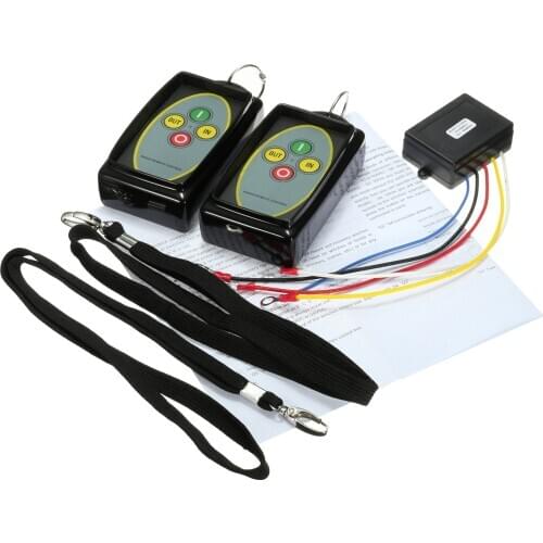 12V 24V 50ft Winch Remote Wireless Control In Out Kit For Jeep Truck Universal
