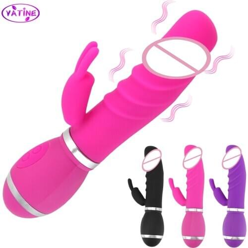 Dildo Rabbit Vibrator Woman Anal Plug Clitoris Massager Sex Toy For Adult Female Masturbator Erotic Machine Big Dildo Penis Shop