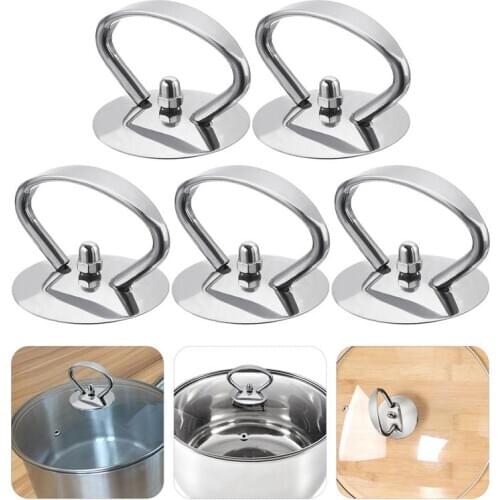 5Pcs Pot Grip Knob Kitchen Cooking Pot Handles Pot Lid Cover Knobs Replacement Universal Kitchen Replacement Kitchen Accessories