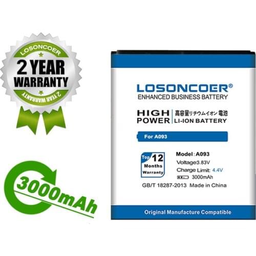 LOSONCOER Battery 3000mAh For Micromax A093 Battery