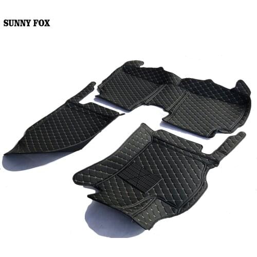 Car floor mats for Land Rover Discovery freelander 2 Sport Rover Sport Evoque leather Anti-slip car styling