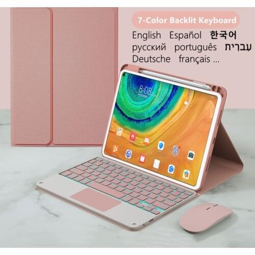 Funda for Huawei Mate Pad 11 2021 Keyboard Backlit Touchpad Russian Spanish Teclado for Huawei Matepad 2021 11'' Keyboard Cover