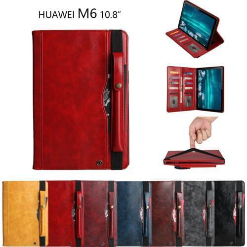 Flip Stand Leather Cover Magnet Smart Pencil Holder Funda Coque Case For Huawei Mediapad M6 10.8 2019 /M6 Pro 10.8 SCM-AL00/W09