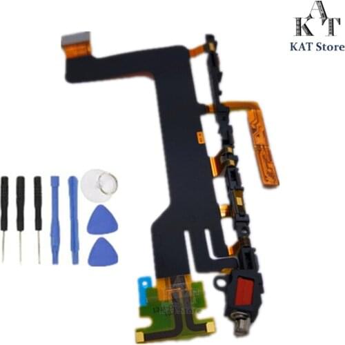 KAT For Xperia XZ F8331 F8332 Main Flex Cable Ribbon With Vibrator Repair Parts + Tools 5Pcs/Lot