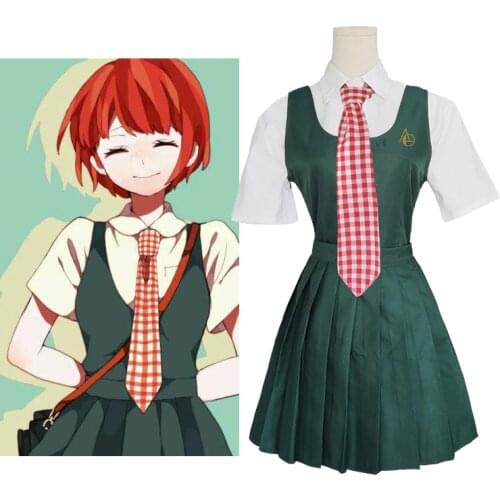 Anime Danganronpa 3 Cosplay costumes Koizumi Mahiru Uniforms Vest / Shirt / Tie / Dress / Socks Anime costumes for women