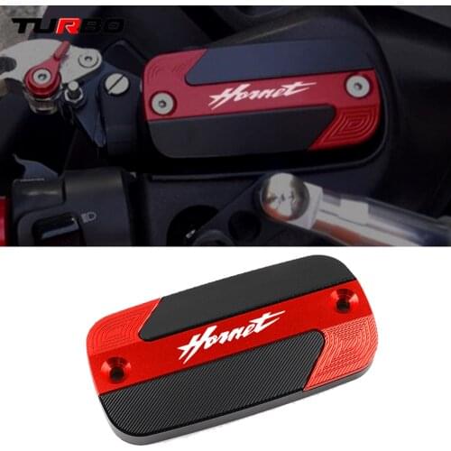 Logo Hornet For Honda Hornet 900 600 CB600F CB 600F 1998-2014 Motorcycle Front Brake Fluid Cylinder Master Reservoir Cover Cap