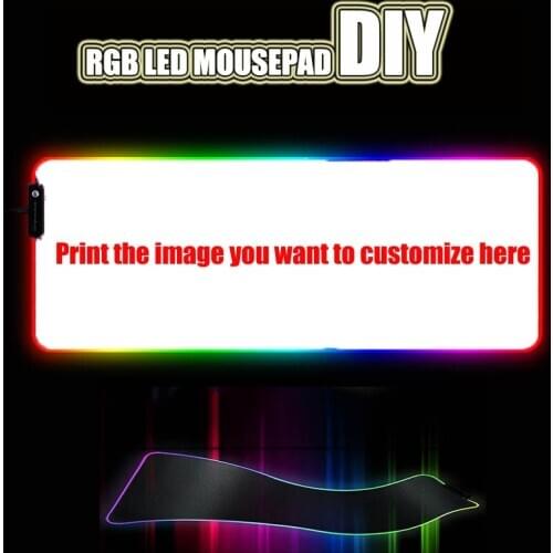 Mairuige Custom DIY RGB LED Large Gaming Mousepad Laptop Desk Mat Rubber Slip for Gamers LOL CSGO Tank World Speed Control Dota2