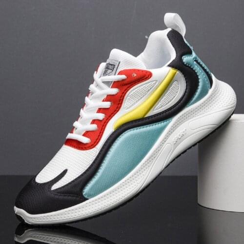 Fashionable Mens Sports Shoes Printed Casual Shoes Lace-up Mens Shoes Lightweight Vulcanized Shoes Walking Sneakers
