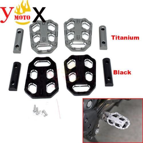 Motorcycle Front Wide Foot Peg Footpeg Enlarger Extender Footrest Pedal CNC For BMW F750GS F850GS G310GS R1200GS LC ADV S1000XR