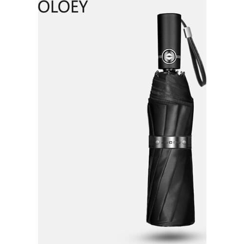 German Business Uv Umbrella Fully Automatic Folding Car Men Umbrella Windproof Big Black Unbrellas Rain Women Parasol Gift Box