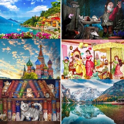 Puzzle 1000 Pieces Jigsaw Puzzles For Adults Paper Quality Assembling Puzzle Games Childrens Kids Educational Toy Christmas Gift